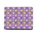 Pomeranian In Tea Cup Pattern Print Bifold Wallet