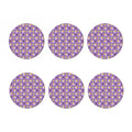 Pomeranian In Tea Cup Pattern Print Coaster Set