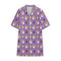 Pomeranian In Tea Cup Pattern Print Cotton Hawaiian Shirt