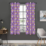 Pomeranian In Tea Cup Pattern Print Curtain