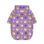 Pomeranian In Tea Cup Pattern Print Dog Zip Up Hoodie