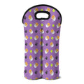 Pomeranian In Tea Cup Pattern Print Double Neoprene Wine Tote