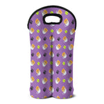 Pomeranian In Tea Cup Pattern Print Double Neoprene Wine Tote