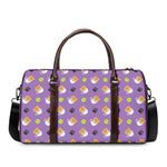 Pomeranian In Tea Cup Pattern Print Duffle Bag