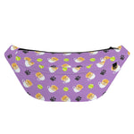 Pomeranian In Tea Cup Pattern Print Fanny Pack