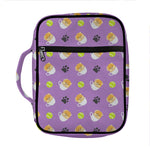 Pomeranian In Tea Cup Pattern Print Front Pocket Bible Bag