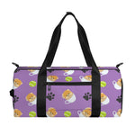Pomeranian In Tea Cup Pattern Print Gym Bag