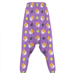 Pomeranian In Tea Cup Pattern Print Hammer Pants