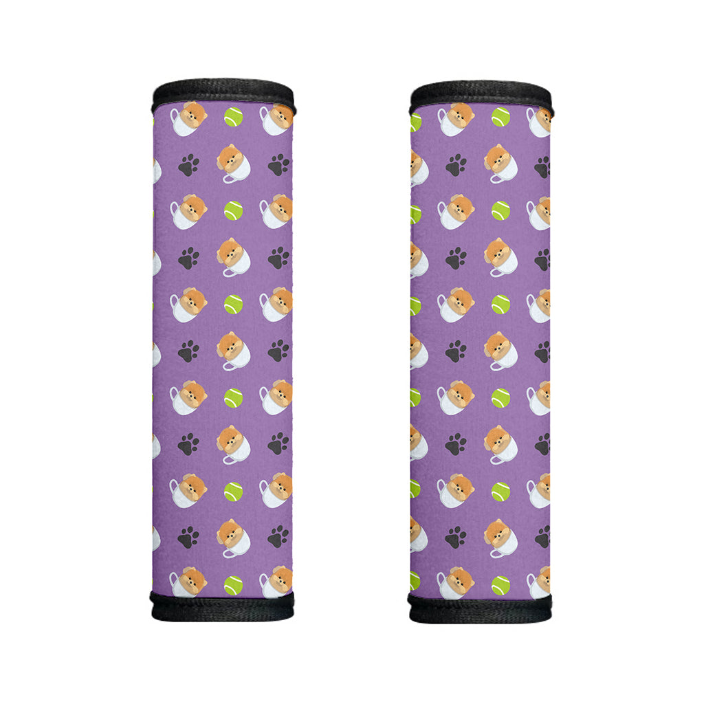 Pomeranian In Tea Cup Pattern Print Handle Covers