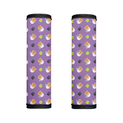 Pomeranian In Tea Cup Pattern Print Handle Covers