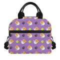 Pomeranian In Tea Cup Pattern Print Insulated Lunch Bag