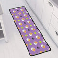 Pomeranian In Tea Cup Pattern Print Long Kitchen Mat