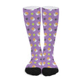 Pomeranian In Tea Cup Pattern Print Long Socks