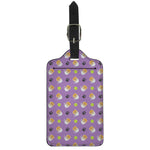 Pomeranian In Tea Cup Pattern Print Luggage Tag