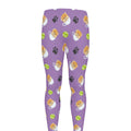 Pomeranian In Tea Cup Pattern Print Men's Leggings