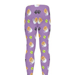 Pomeranian In Tea Cup Pattern Print Men's leggings