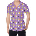 Pomeranian In Tea Cup Pattern Print Men's Shirt