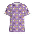 Pomeranian In Tea Cup Pattern Print Men's Athletic T-Shirt