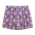 Pomeranian In Tea Cup Pattern Print Mesh Shorts