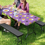 Pomeranian In Tea Cup Pattern Print Picnic Table Cover