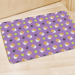 Pomeranian In Tea Cup Pattern Print Polyester Doormat