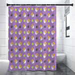 Pomeranian In Tea Cup Pattern Print Premium Shower Curtain
