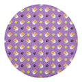 Pomeranian In Tea Cup Pattern Print Round Blanket