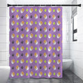 Pomeranian In Tea Cup Pattern Print Shower Curtain