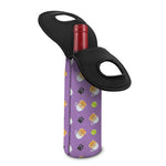 Pomeranian In Tea Cup Pattern Print Single Neoprene Wine Tote