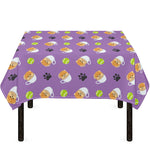 Pomeranian In Tea Cup Pattern Print Tablecloth