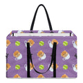 Pomeranian In Tea Cup Pattern Print Utility Tote Bag