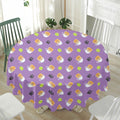 Pomeranian In Tea Cup Pattern Print Waterproof Round Tablecloth