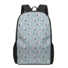 Poodle And Crown Pattern Print 17 Inch Backpack