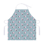 Poodle And Crown Pattern Print Adjustable Apron