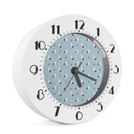 Poodle And Crown Pattern Print Alarm Clock