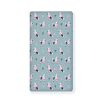 Poodle And Crown Pattern Print Baby Crib Sheet