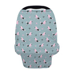 Poodle And Crown Pattern Print Baby Seat Cover