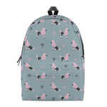 Poodle And Crown Pattern Print Backpack