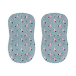 Poodle And Crown Pattern Print Bar Stool Covers