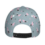 Poodle And Crown Pattern Print Baseball Cap