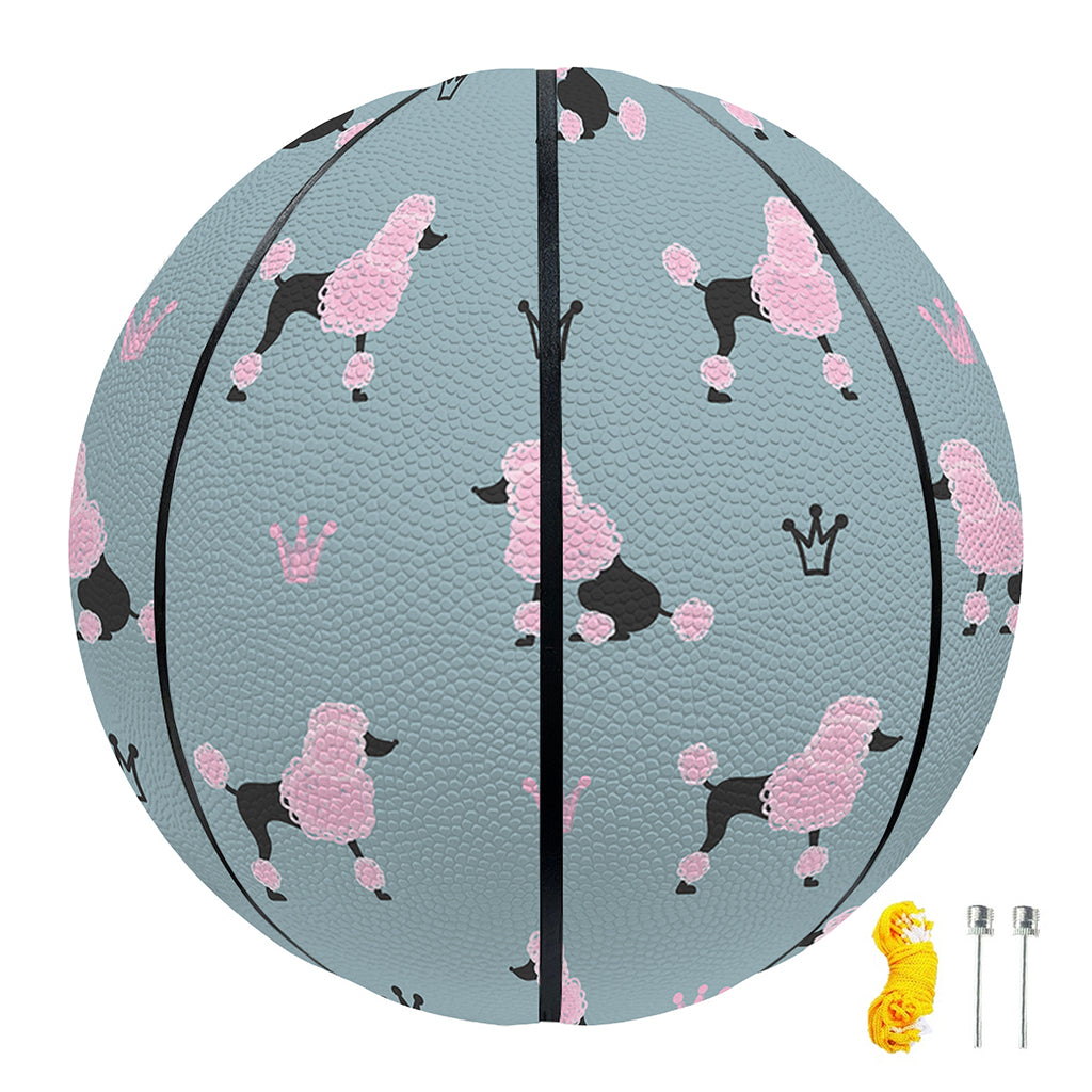 Poodle And Crown Pattern Print Basketball