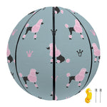 Poodle And Crown Pattern Print Basketball