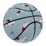 Poodle And Crown Pattern Print Basketball