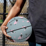 Poodle And Crown Pattern Print Basketball