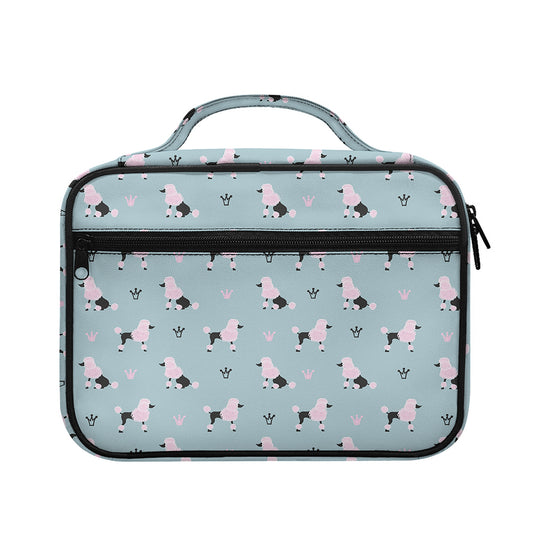 Poodle And Crown Pattern Print Briefcase Bible Bag