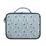 Poodle And Crown Pattern Print Briefcase Bible Bag