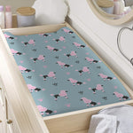 Poodle And Crown Pattern Print Changing Pad Cover