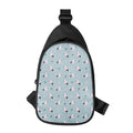 Poodle And Crown Pattern Print Sling Bag
