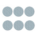 Poodle And Crown Pattern Print Coaster Set