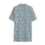 Poodle And Crown Pattern Print Cotton Hawaiian Shirt